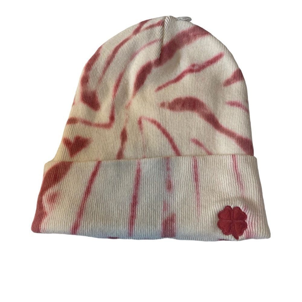 Tie-Dye Rose & White Clover Unisex Beanie